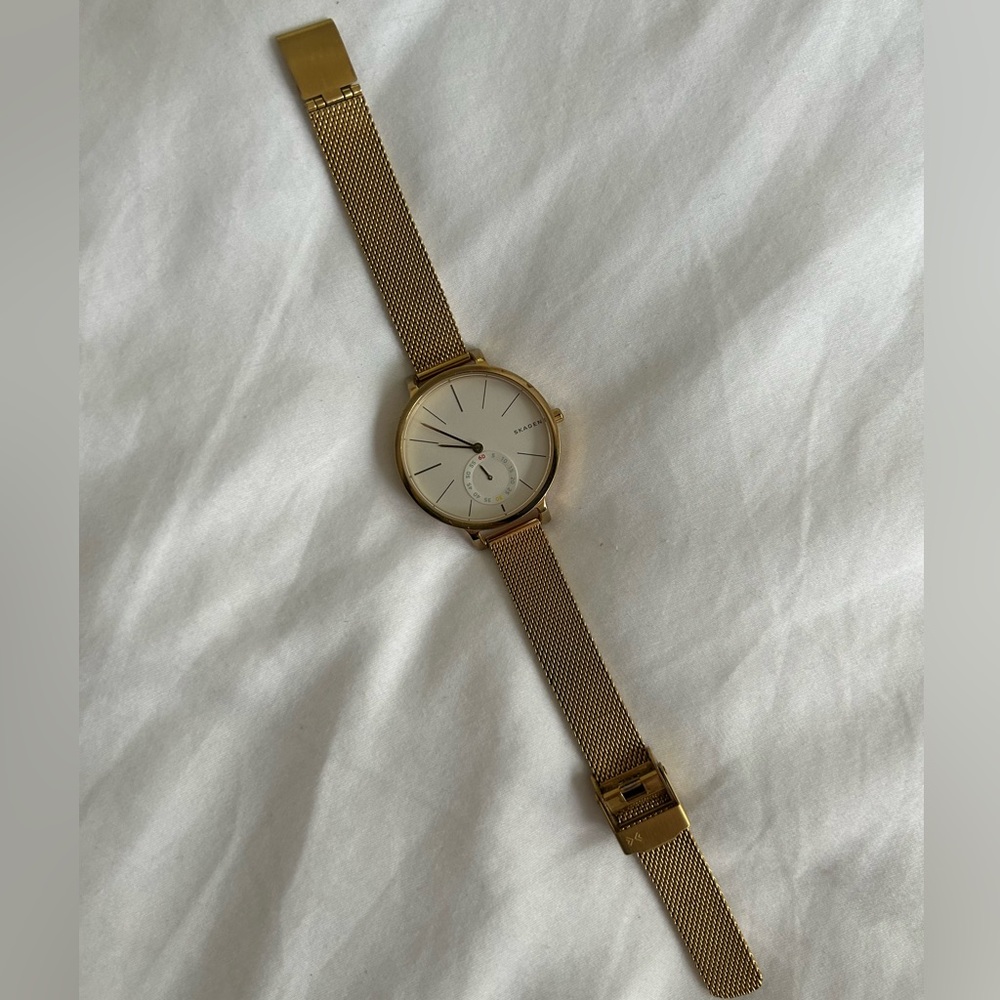 Gold Skagen Denmark watch